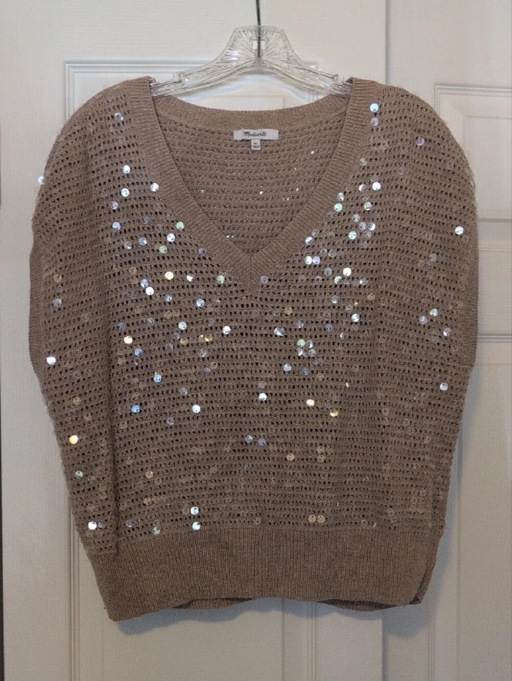Madewell Sequin-Embellished Sweater Vest